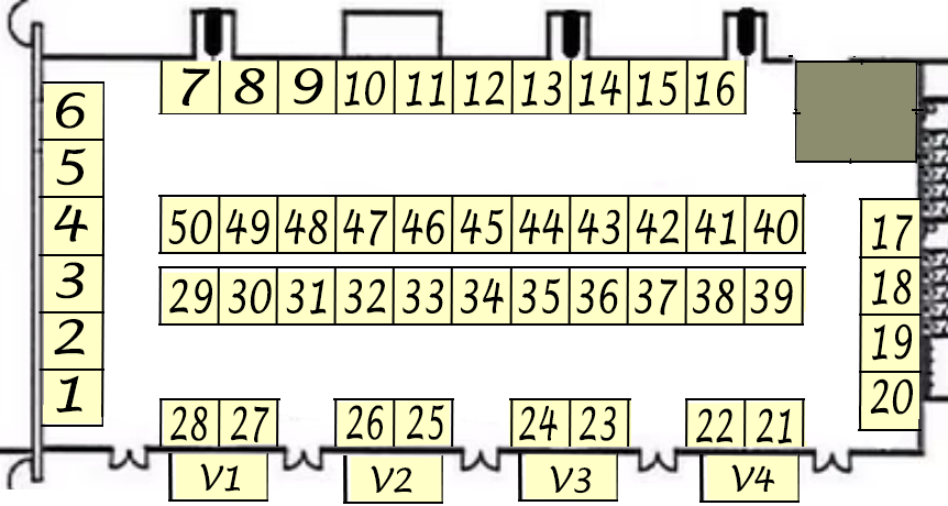 ballroom layout of booths for 2027 booktacular